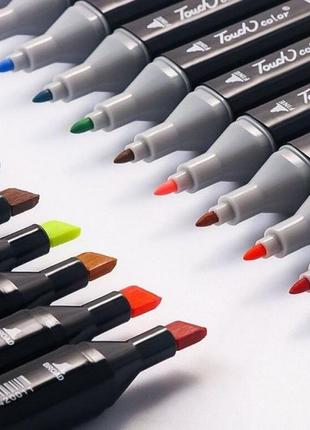 Набір маркерів для малювання touch 168 шт./уп. двосторонні професійні фломастери для художників2 фото