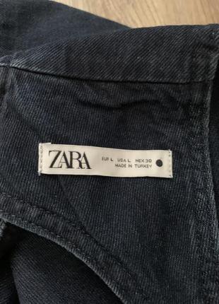 Zara стильный джинсовый топ с открытой спинкой10 фото