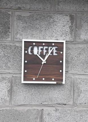 Настенные часы кофе, настенные часы, уникальные настенные часы, деревянные часы3 фото