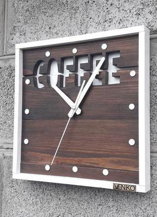 Настенные часы кофе, настенные часы, уникальные настенные часы, деревянные часы2 фото