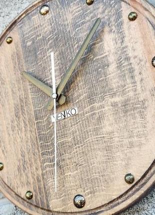 Сучасні круглі дерев'яні годинники, настінні годинники, унікальні настінні годинники8 фото