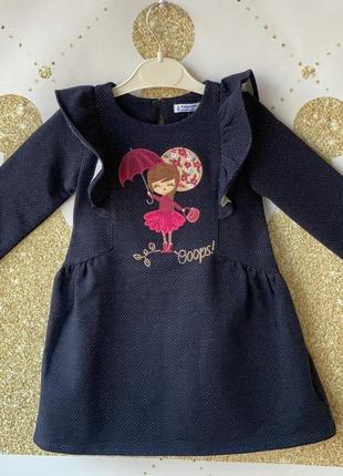 Тепле плаття для дівчинки mayoral 4 роки