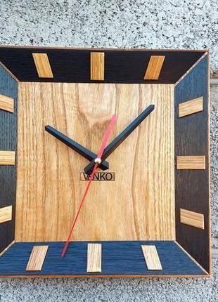 Настенные часы в современном дизайне, деревянные настенные часы1 фото