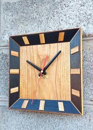 Настінні годинники в сучасному дизайні, дерев'яні настінні годинники3 фото