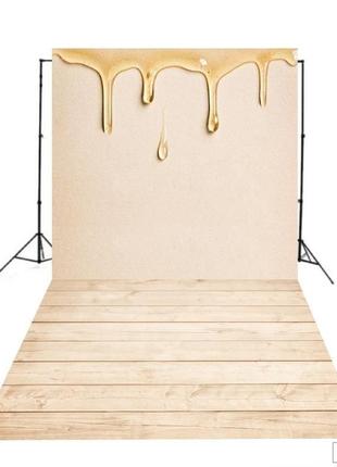 Виниловый фон для фотосъемки стена пол для меда, тортов, выпечки caramel