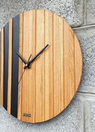 Сучасні круглі дерев'яні годинники, настінні годинники, настінні годинники, дерев'яні годинник3 фото