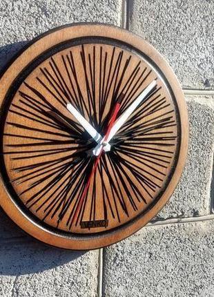 Настенные часы в современном дизайне, необычные настенные часы, деревянные часы2 фото