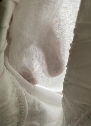 Лляні біли щирокі штани 💯 льон eva tralala  40 франція 🇫🇷5 фото