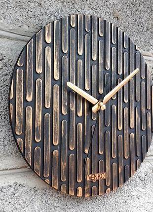 Современные круглые деревянные часы, настенные часы, уникальные настенные часы, деревянные часы5 фото