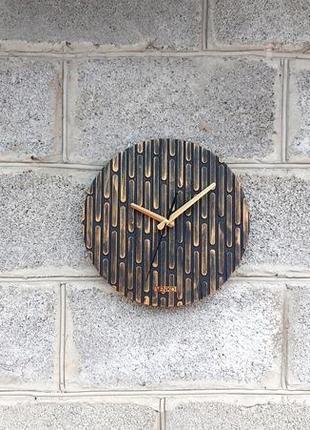 Сучасні круглий дерев'яний годинник, настінний годинник, унікальний настінний годинник, дерев'яний годинник7 фото