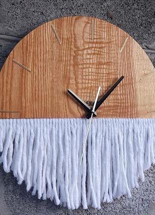 Годинник панно, сучасний дизайнерський годинник, настінний годинник, годинник із дерева2 фото