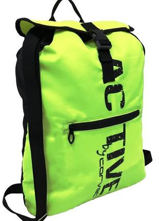 Спортивний рюкзак-мішок 13l corvet, bp2126-48 салатовий1 фото