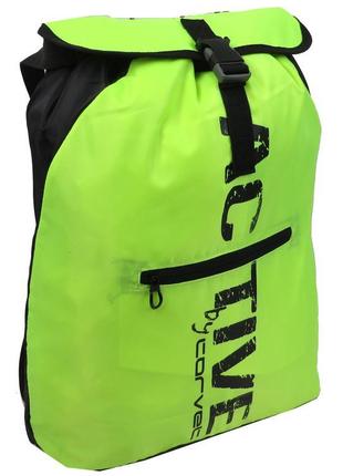Спортивний рюкзак-мішок 13l corvet, bp2126-48 салатовий2 фото