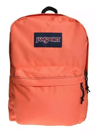 Яскравий міський рюкзак 25l jansport superbreak кораловий2 фото