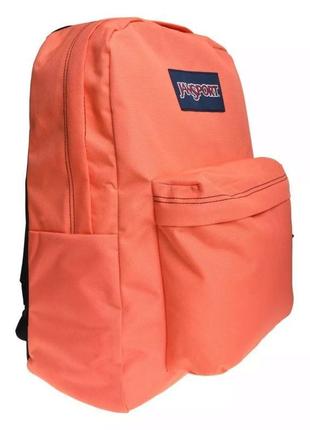 Яскравий міський рюкзак 25l jansport superbreak кораловий4 фото