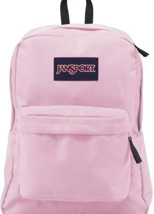 Яскравий міський рюкзак 25l jansport superbreak рожевий4 фото