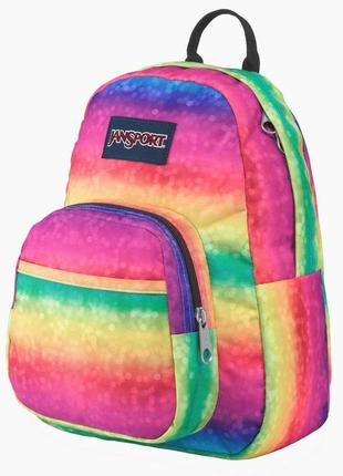 Маленький жіночий рюкзак 10l jansport half pint райдужний2 фото