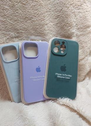 Чехол silicone case для apple iphone 14 pro max2 фото
