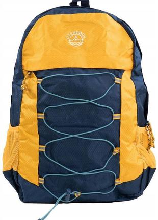 Легкий складаний рюкзак 13l utendors синій з жовтогарячим3 фото