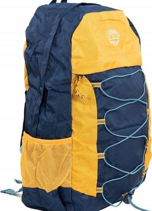 Легкий складаний рюкзак 13l utendors синій з жовтогарячим4 фото