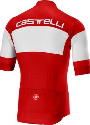 Велофутболка castelli ruota jersey fz red 2019 оригінал (2xl)2 фото