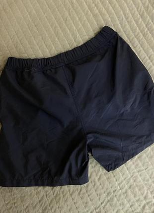 Спортивные шорты, шорты плавательные, плавки пляжные для бассейна с логотипом темно синие7 фото