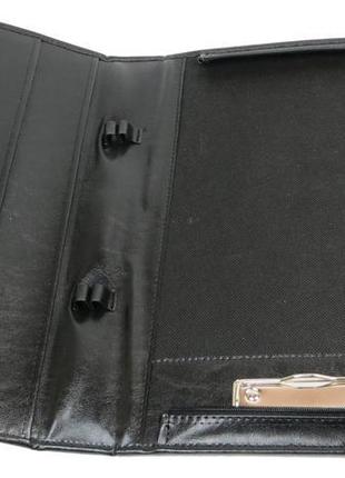 Ділова папка-портфель з екошкіри jpb ak-08 чорна9 фото