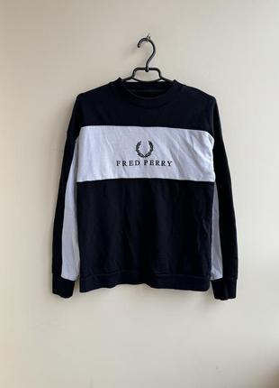 Fred perry свитер кофта свитшот большое лого мужской s