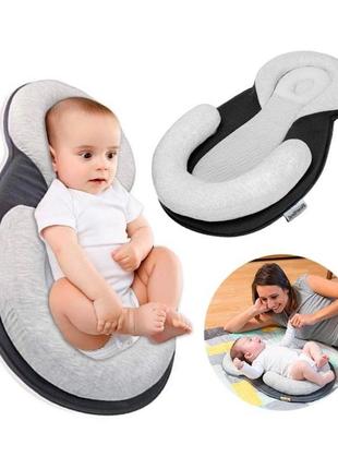 Комфортна подушка для новонароджених  анотомічний матрац для немовлят кокон1 фото