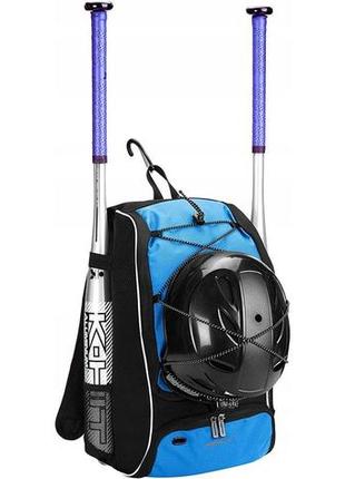 Спортивний рюкзак 22l amazon basics чорний із синім3 фото