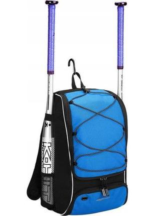 Спортивний рюкзак 22l amazon basics чорний із синім4 фото