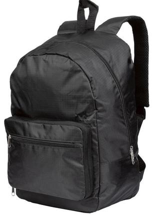 Складаний рюкзак міський із нейлону 20l topmove чорний1 фото
