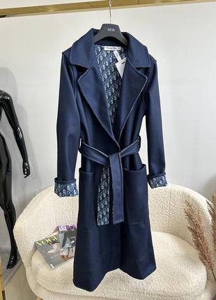 Брендовое женское пальто в стиле dior