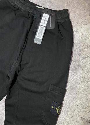 Джогери stone island black cotton3 фото