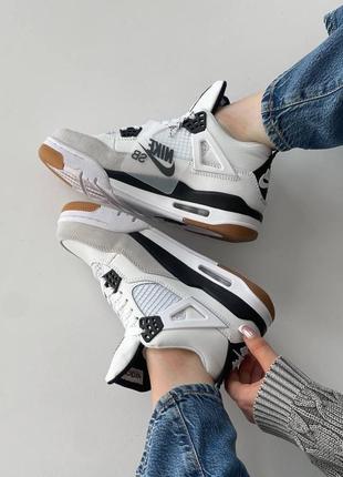 Кросівки air jordan 4 retro x sb black7 фото