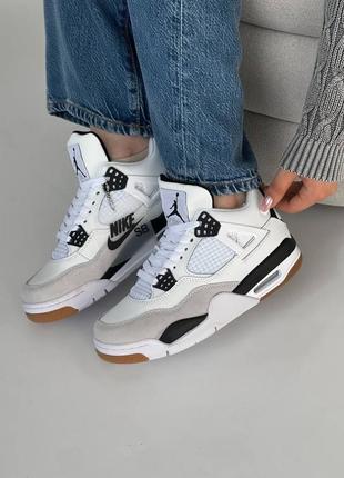 Кросівки air jordan 4 retro x sb black8 фото