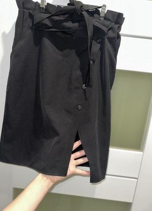 Длинная юбка юбочка юбочка с разрезом разрез на запах3 фото