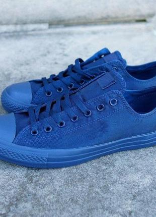 Converse allstar, конверси ол стар, конверс низькі, синій (blu...