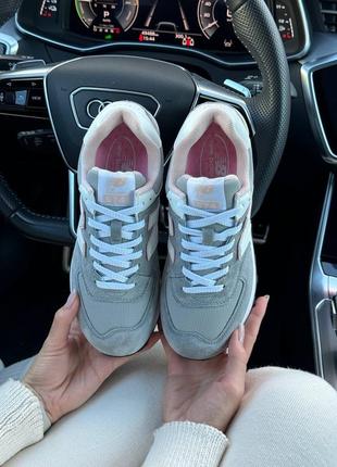 Жіночі кросівки new balance 574 gray pink9 фото