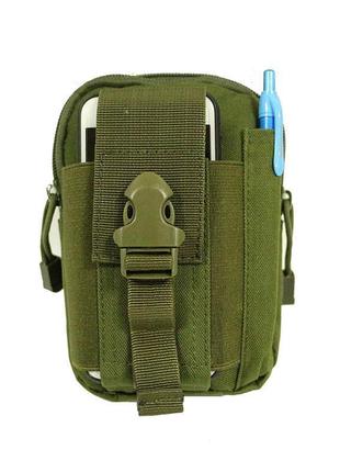 Тактична сумка чоловіча molle (green) (17.5 см х 12 см х 6 см)