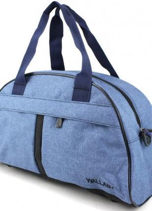 Спортивна сумка для фітнес-клуб 16 л wallaby 213-6 блакитна