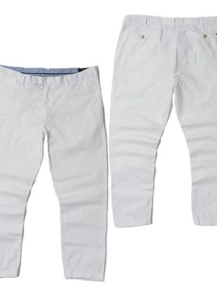 Polo ralph lauren tailored slim fit white pants&nbsp;мужские брюки