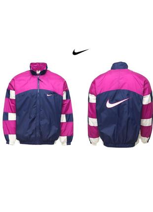 Мужская красивая ветровка nike big logo vintage оригинал [ xl ]