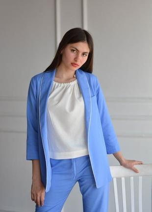 Костюм-двойка: пиджак и брюки-бананы shawl collar jacket & tapered pants5 фото