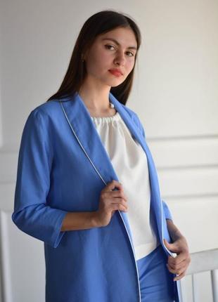 Костюм-двойка: пиджак и брюки-бананы shawl collar jacket & tapered pants6 фото