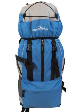 Туристичний, похідний рюкзак 45l adventuridge блакитний із сірим2 фото