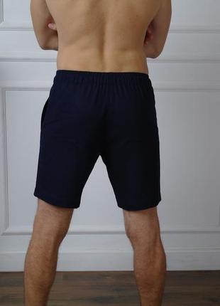 Мужские летние короткие шорты из натурального льна3 фото