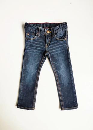 Дитячі сині вузькі джинси h&m 1,5-2 роки1 фото