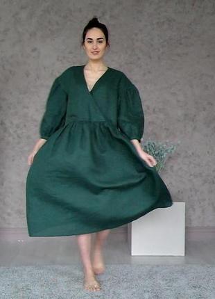 Лляна сукня оверсайз linen oversized dress7 фото