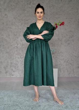 Лляна сукня оверсайз linen oversized dress4 фото